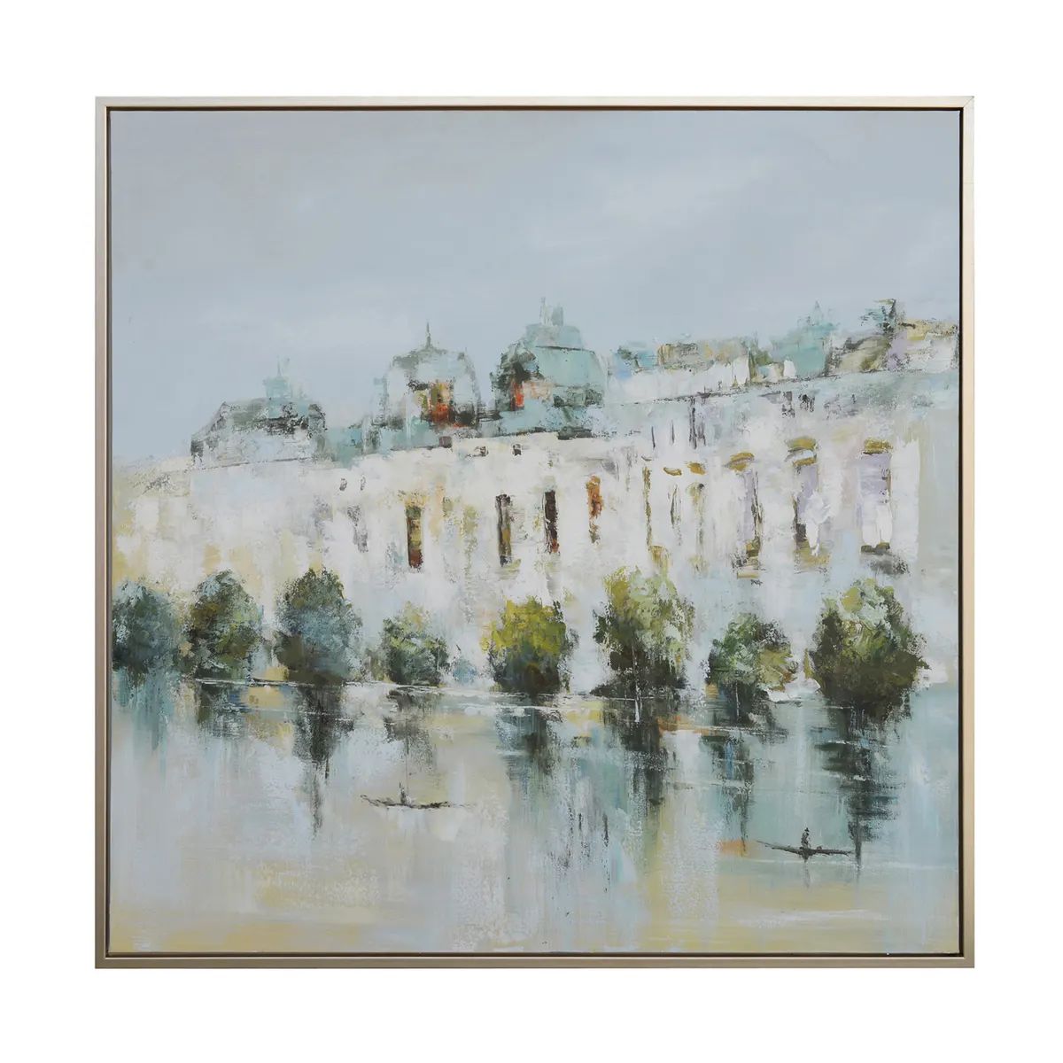 Crestview Collection Vincent Gold Framed Wall Art