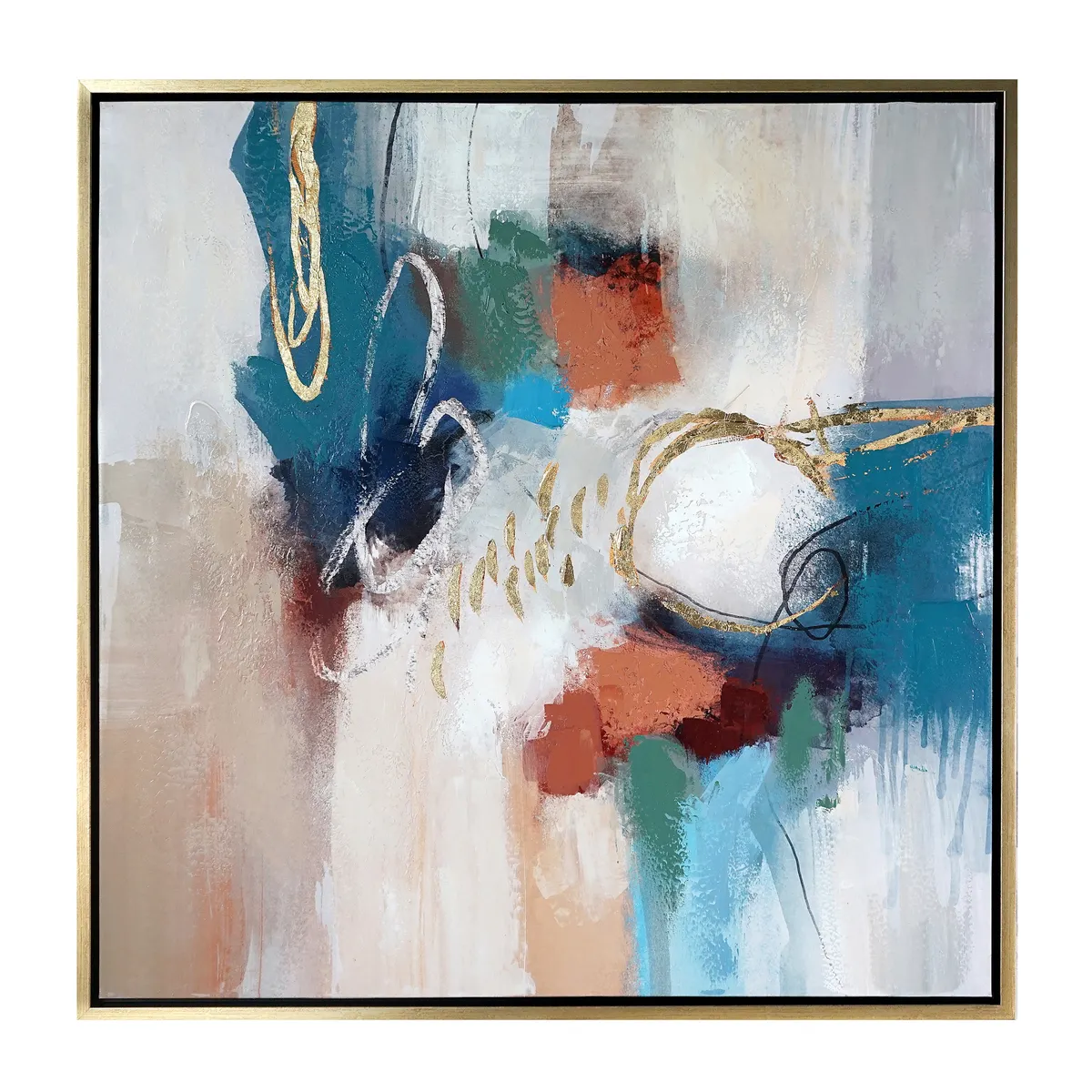 Crestview Collection Vivid 1 Gold Framed Wall Art