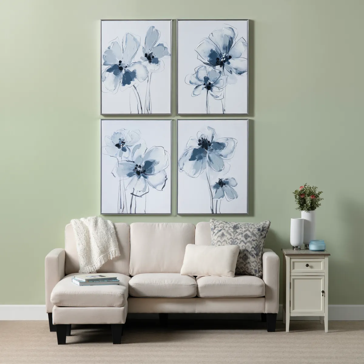 Crestview Collection Sultry Florals Wall Art ~ Set Of 4