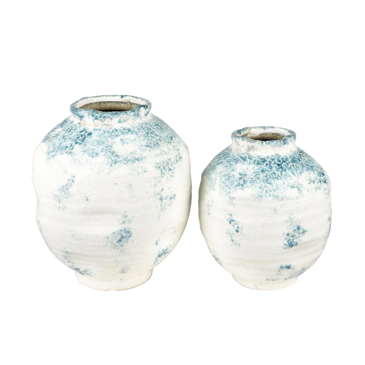Crestview Collection Wave Terra Cotta Vases ~ Set Of 2