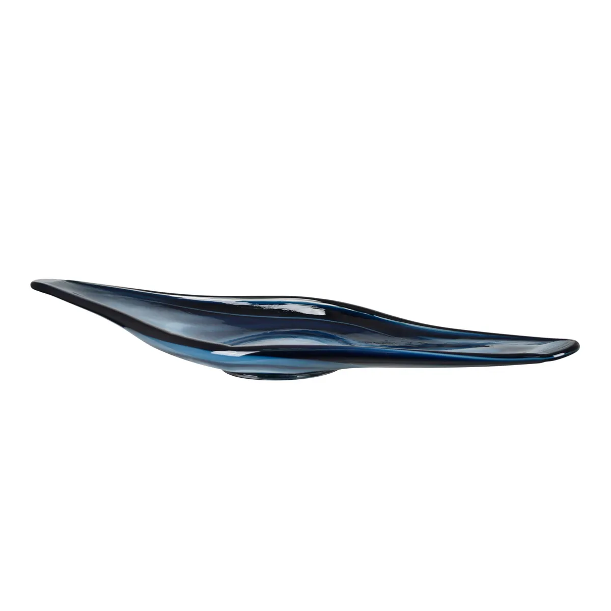 Crestview Collection Wescott Blue Glass Tray - Image 3