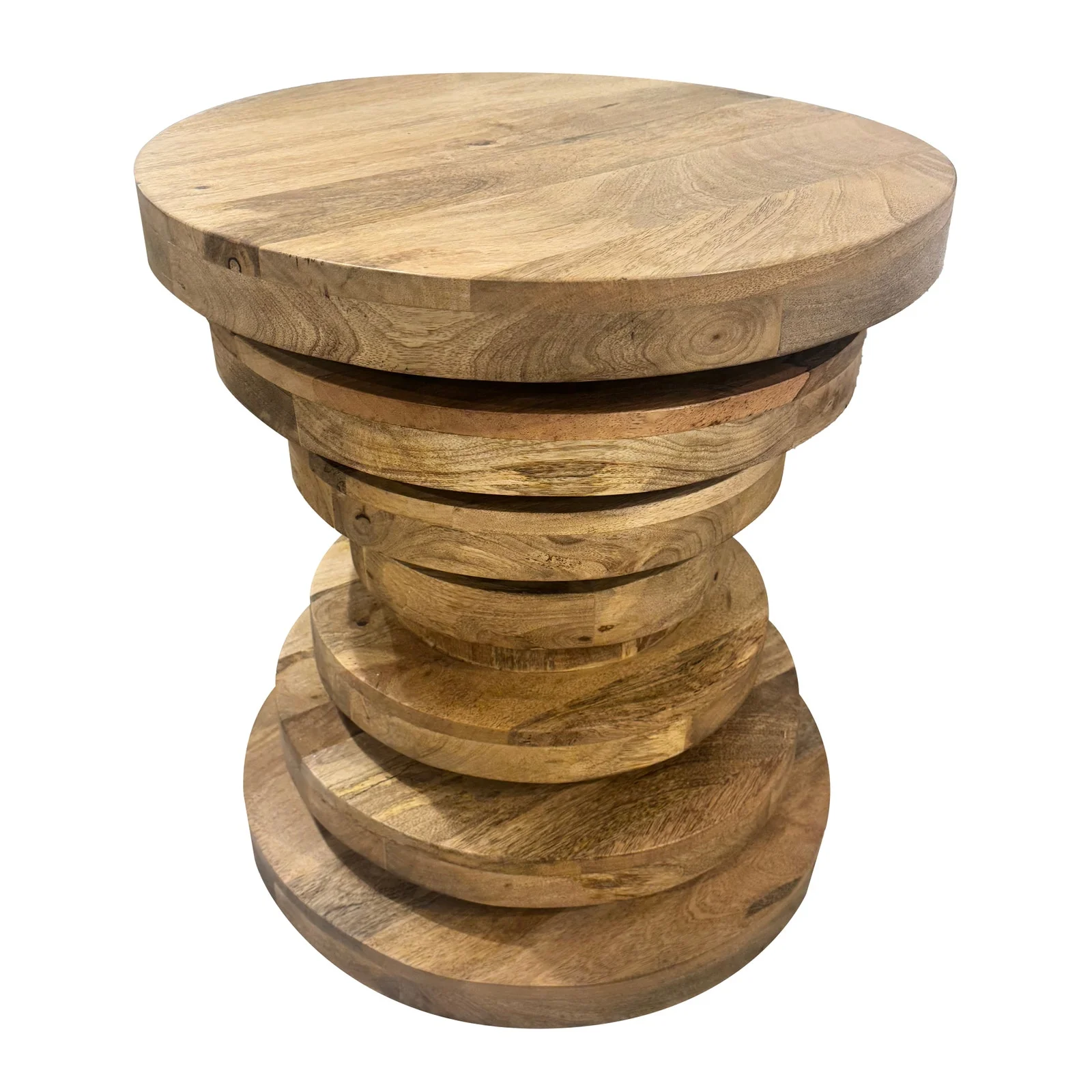 Crestview Collection Weston Organic Modern Wood End Table