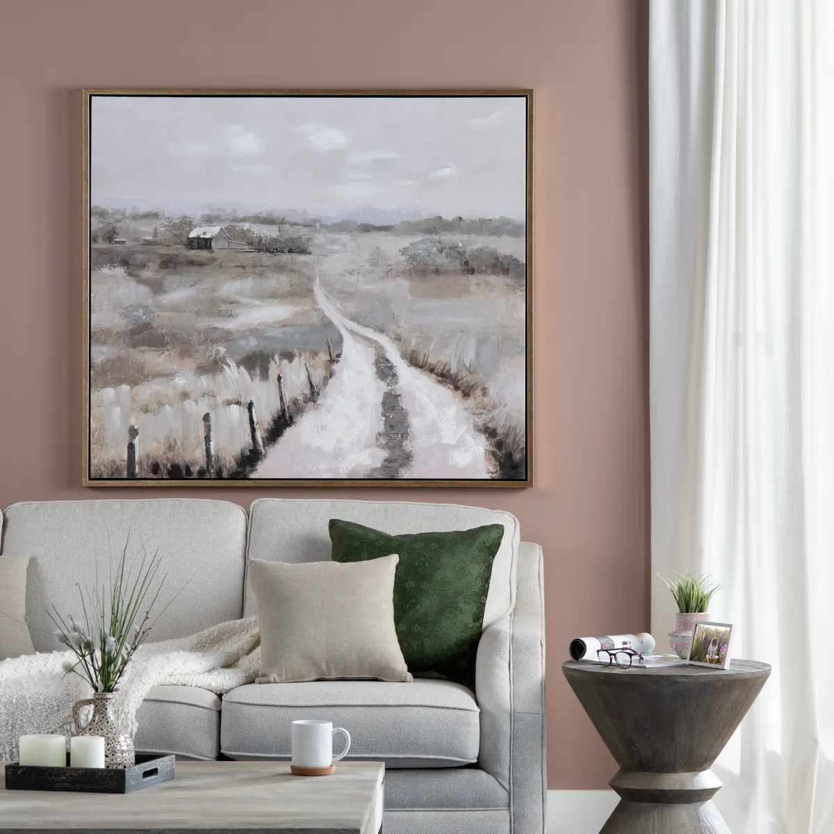 Crestview Collection Westridge Hand-Painted Canvas Wall Art