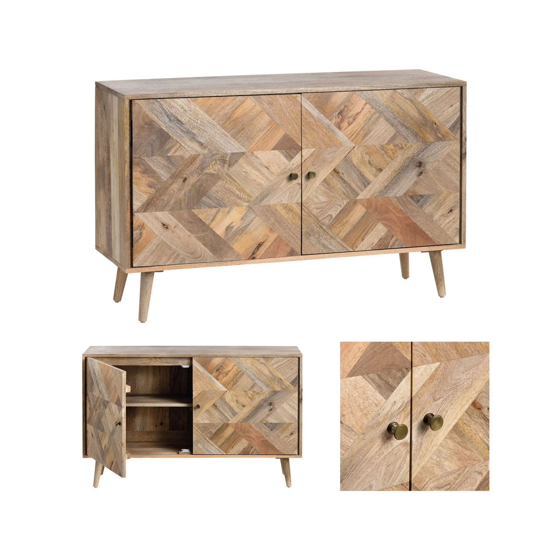 Crestview Collection Whitaker Wooden 2- Door Cabinet - Image 7