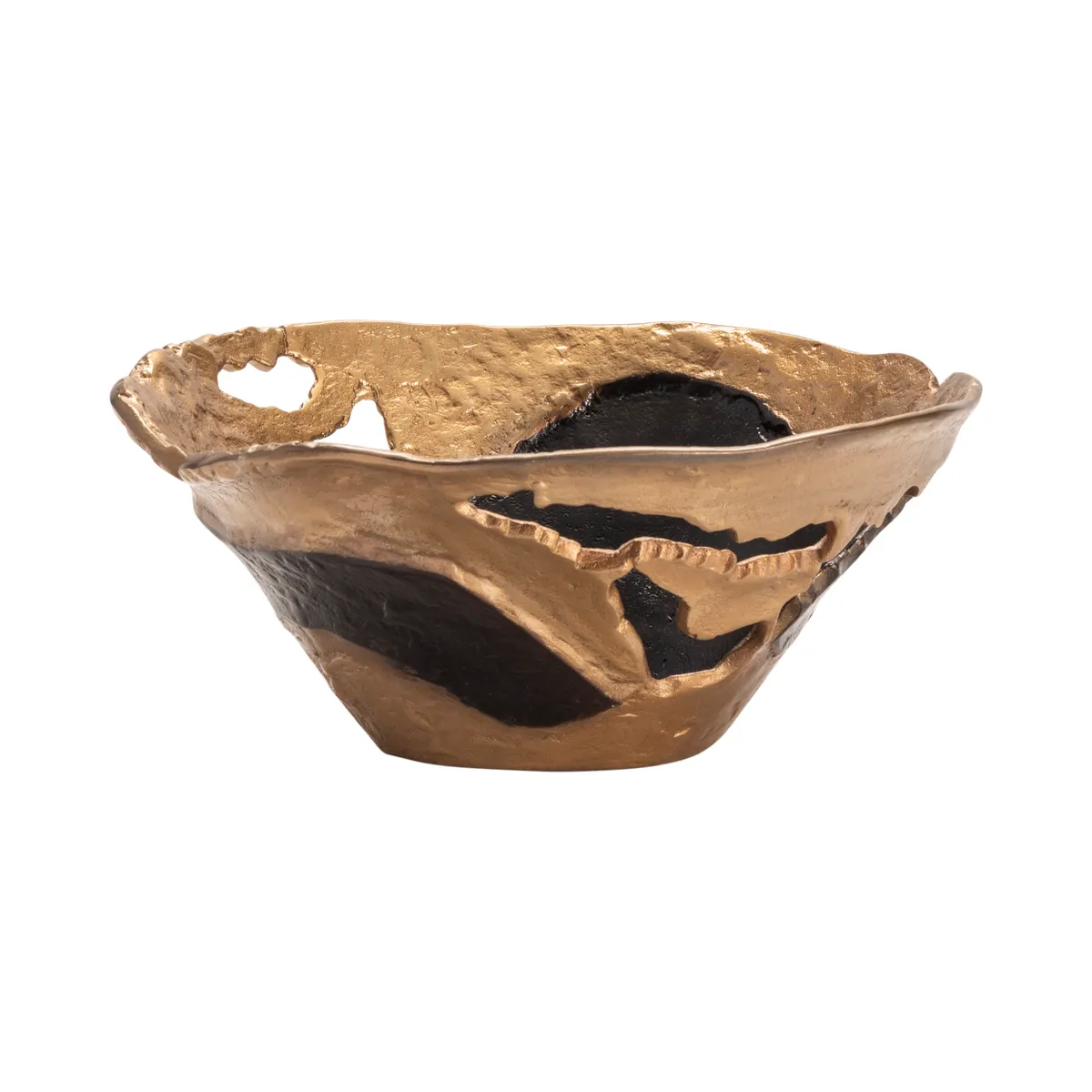 Crestview Collection Willow Gold Medium Pierced Bowl - Image 2