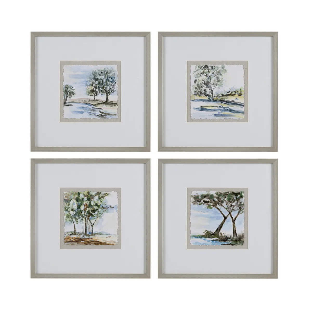 Crestview Collection Woodland Waters Wall Art ~ Set Of 4