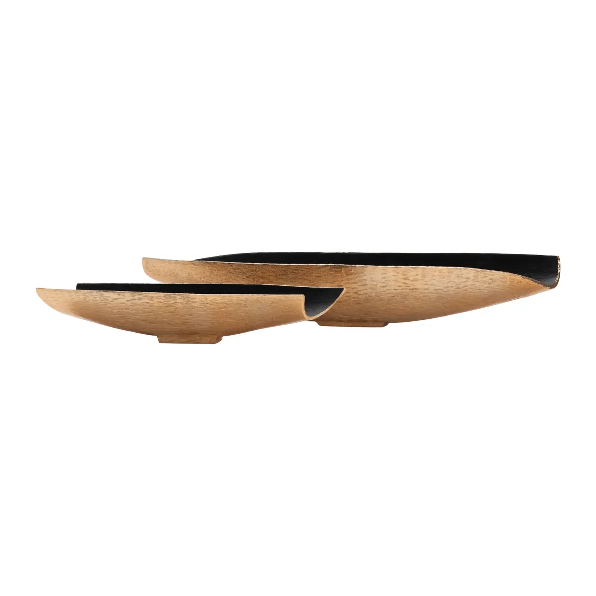 Crestview Collection Zara Two-toned Nesting Boat Shaped Bowl ~ Set Of 2 - Image 2