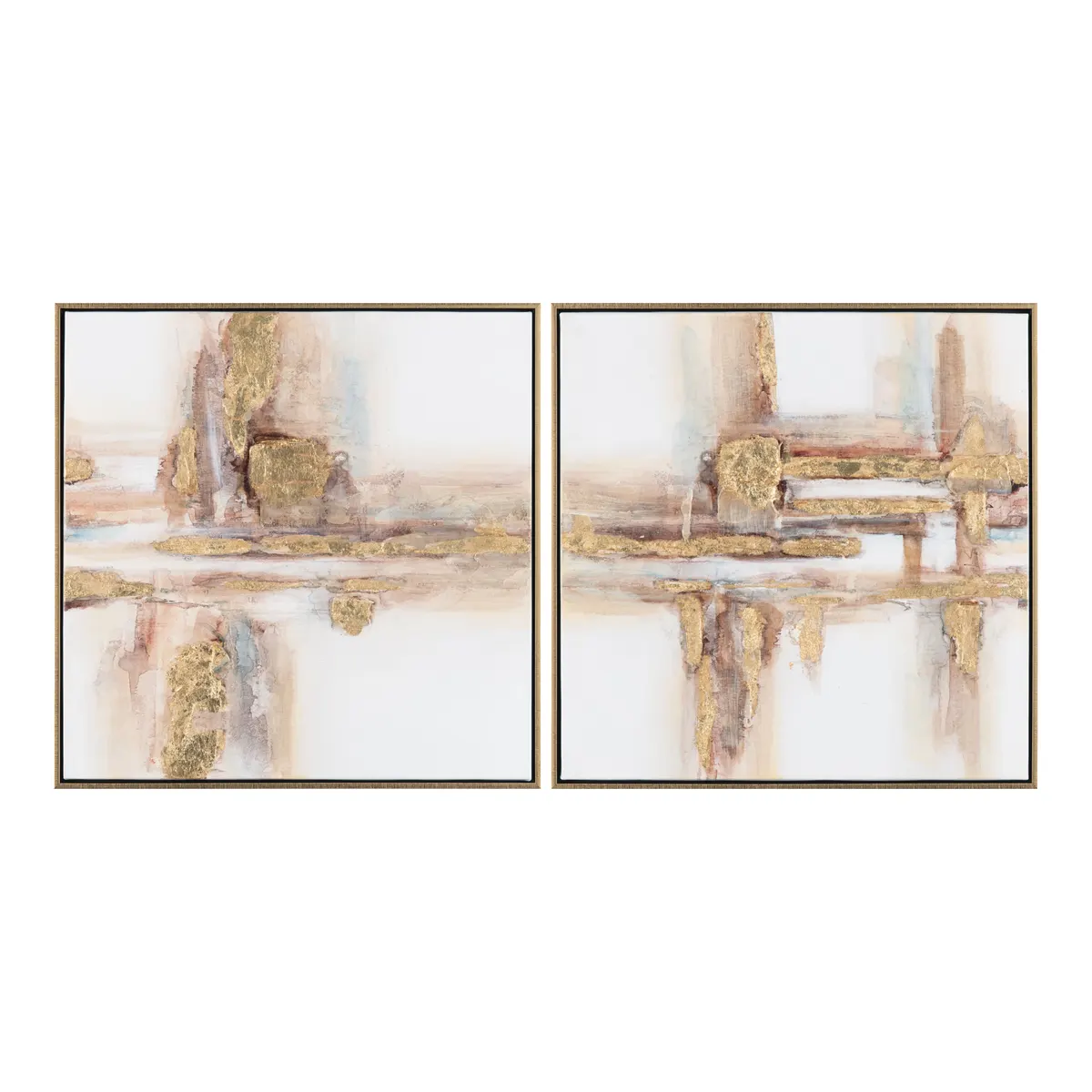 Crestview Collection Zuri Canvas Wall Art ~ Set Of 2
