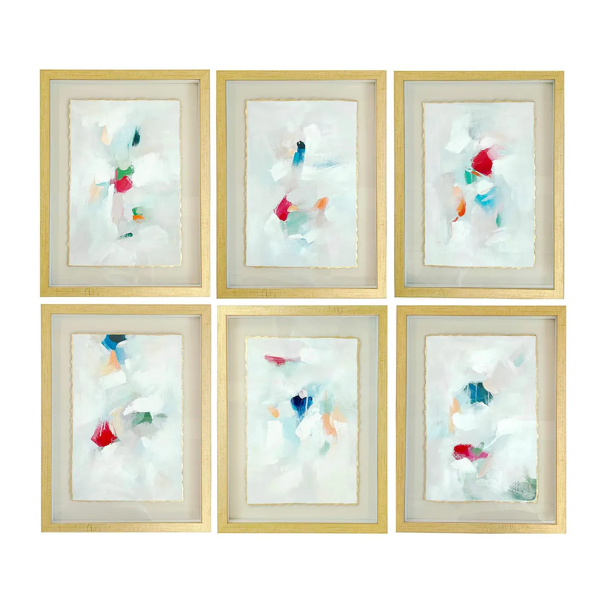 Crestview Harrington Glass Shadow Boxes Wall Art ~ Set Of 6