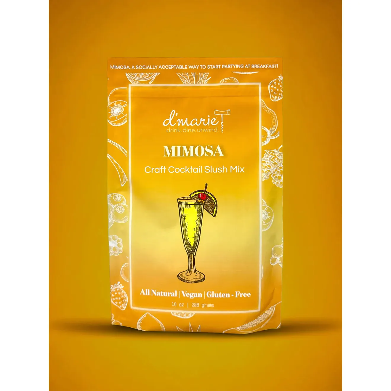 d’marie Drink Dine Unwind Mimosa Craft Cocktail Slush Mix ~ SPRING SALE ~ Limited Quantity