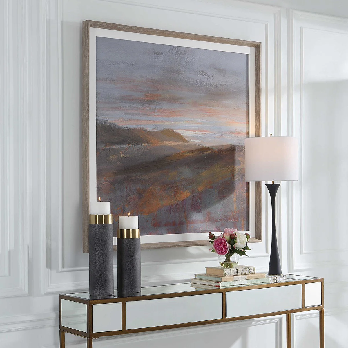 Uttermost Dawn On The Hills Landscape Framed Print - Image 3