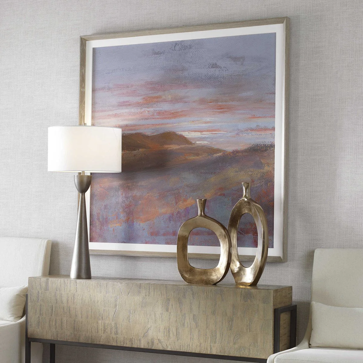 Uttermost Dawn On The Hills Landscape Framed Print - Image 4