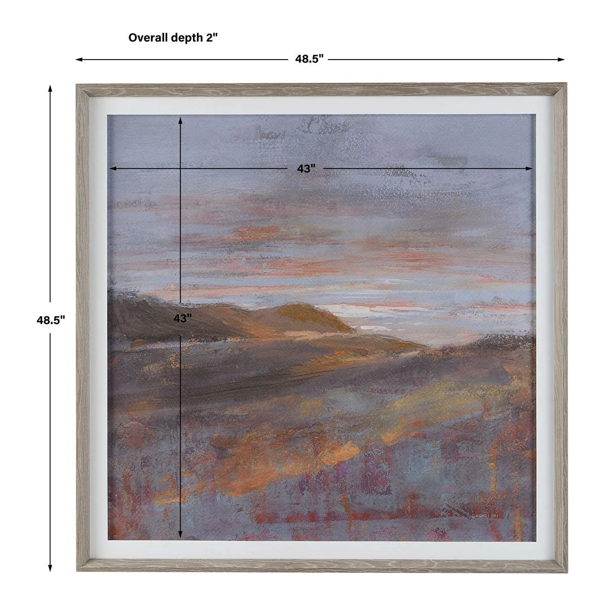 Uttermost Dawn On The Hills Landscape Framed Print - Image 9