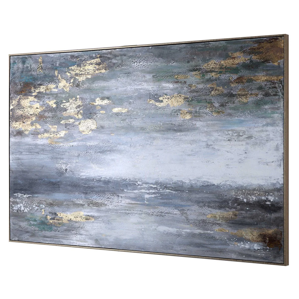 Uttermost Dawn To Dusk Abstract Landscape Hand Painted Canvas - Image 4