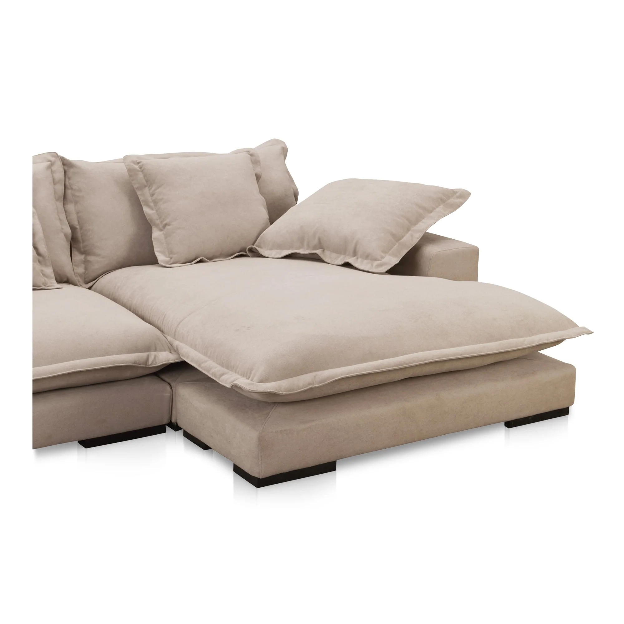 Moe's Home Collection Daydream Sectional ~ Beige Performance Fabric - Image 7