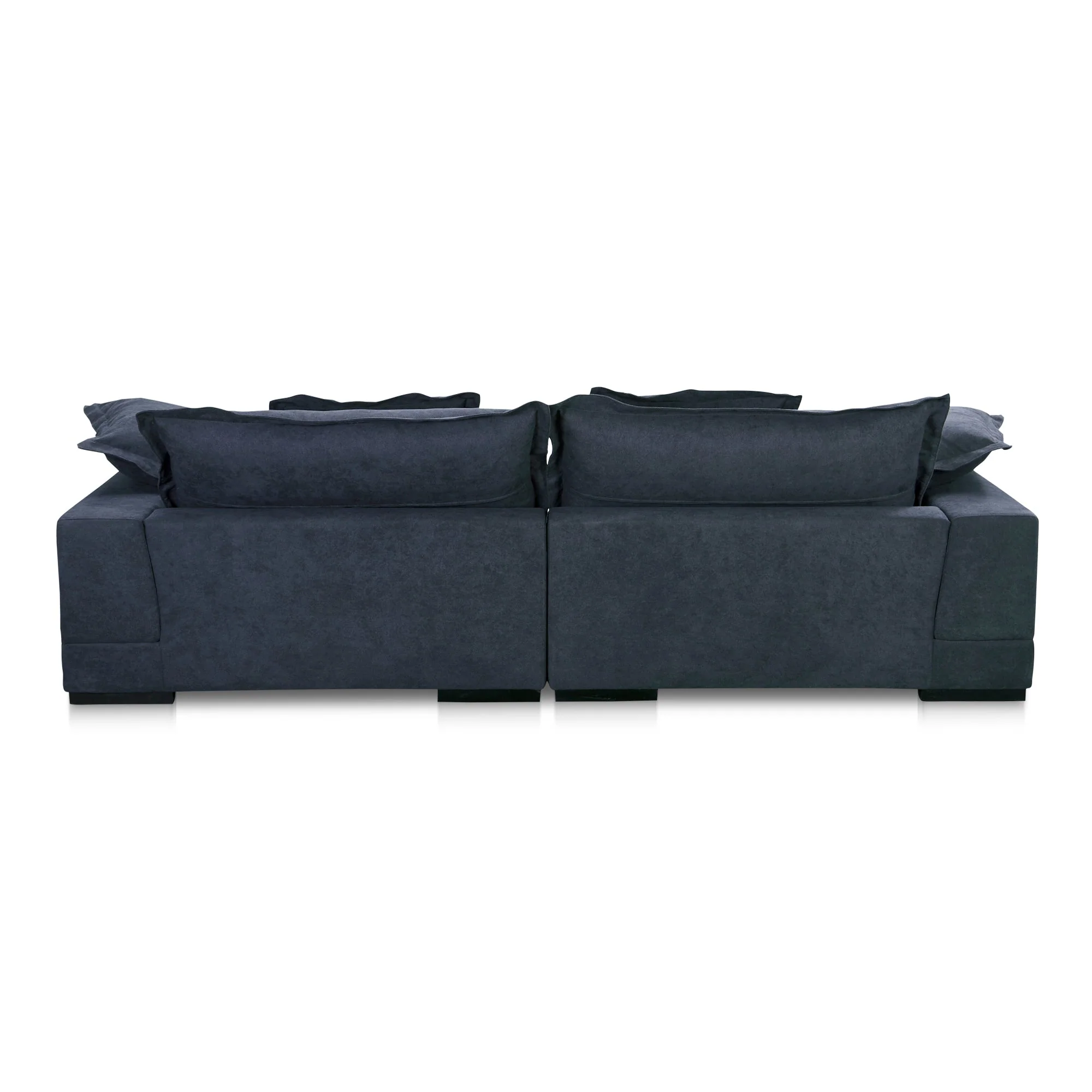 Moe's Home Collection Daydream Sectional ~ Slate Blue Performance Fabric - Image 5