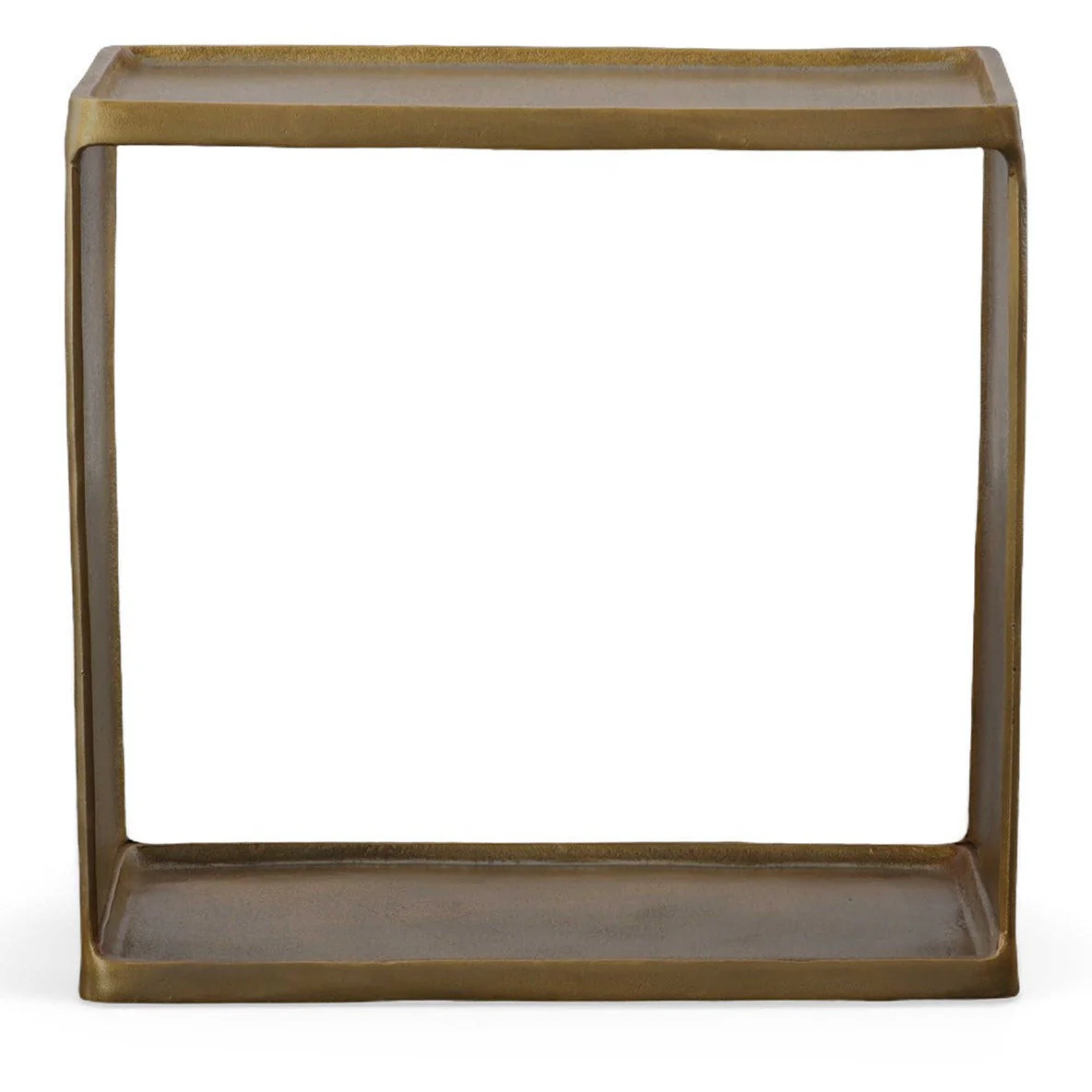 Uttermost Derwent Antique Brass Modern Side Table - Image 2