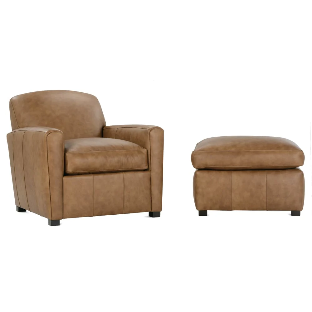 Rowe Furniture Desmond Leather Chair ~ Available To Custom Order In All Leathers - Image 4