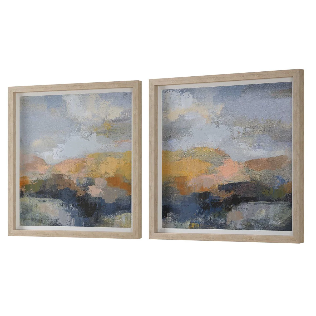 Uttermost Dusk Mountain Abstract Set of 2 Prints - Image 4