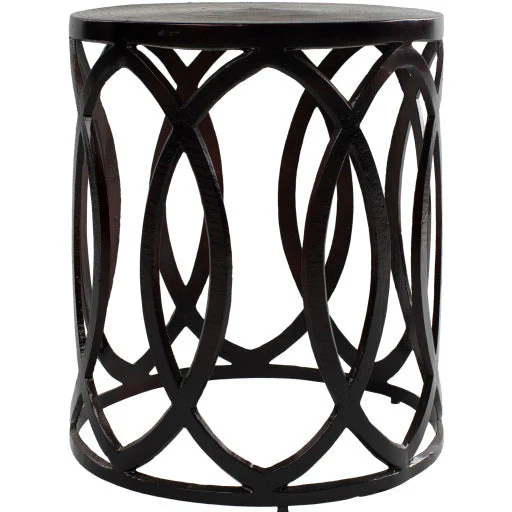 Surya Earnshaw Modern Metallic Round Accent Side Table EAW-002 - Image 6