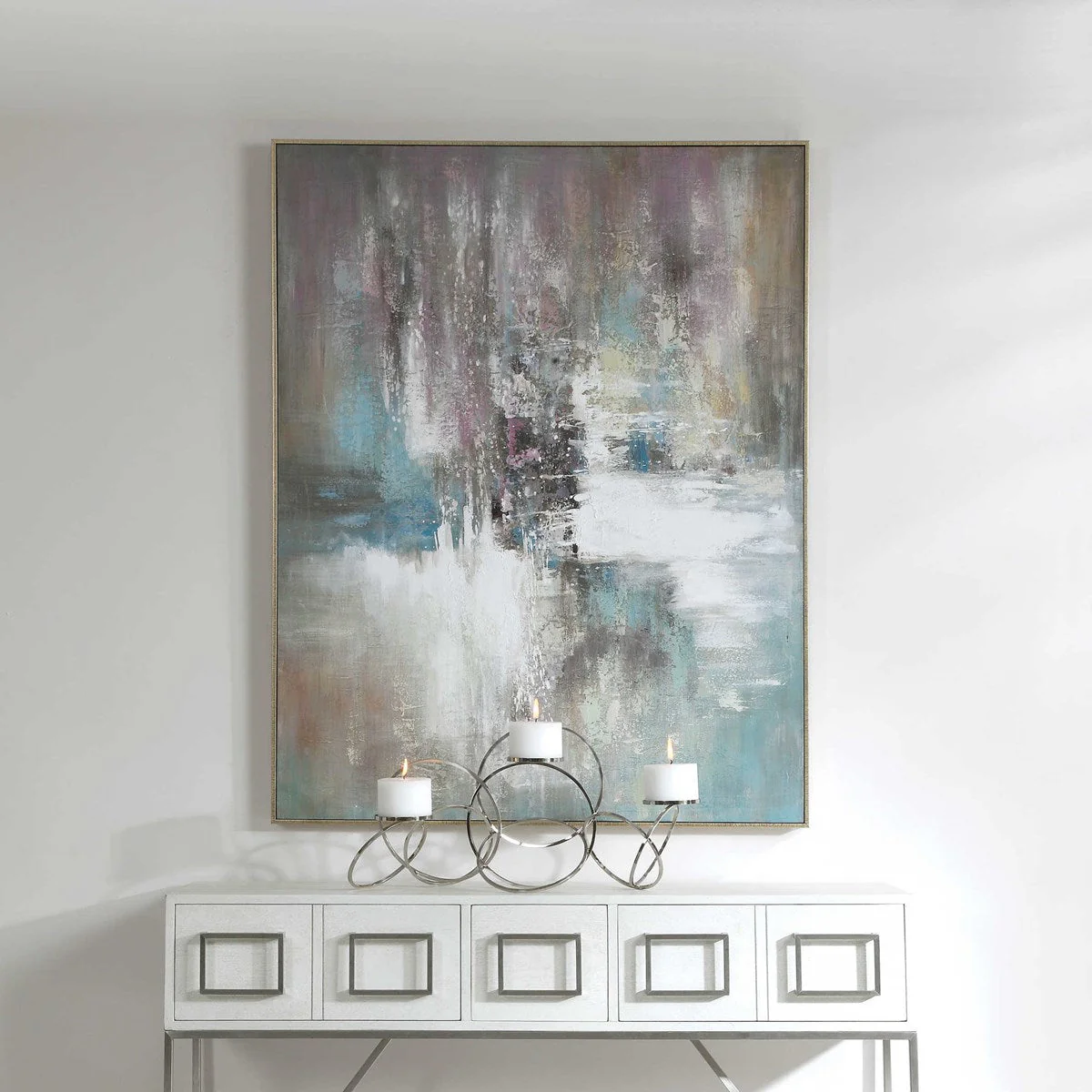 Uttermost Elevation Contemporary Hand Painted Canvas - Image 2