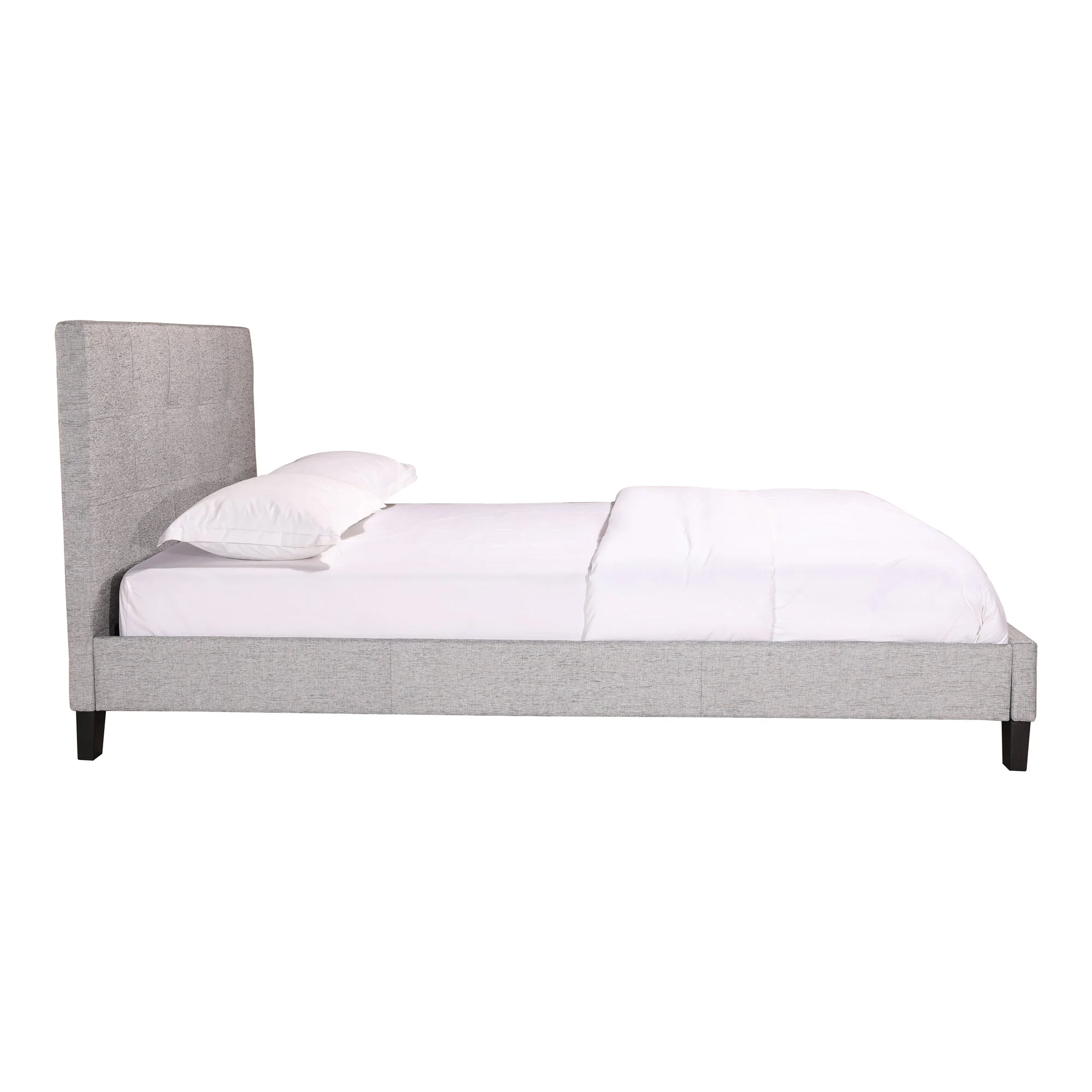 Moe's Home Collection Eliza Grey Tufted Upholstered King Size Bed - Image 5