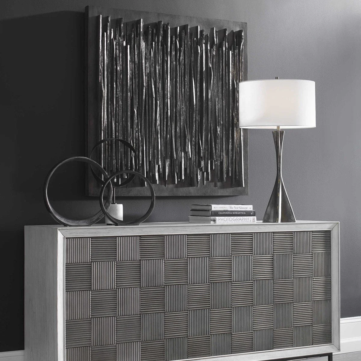 Uttermost Emerge Fossil Gray Teak Wood Wall Decor - Image 3
