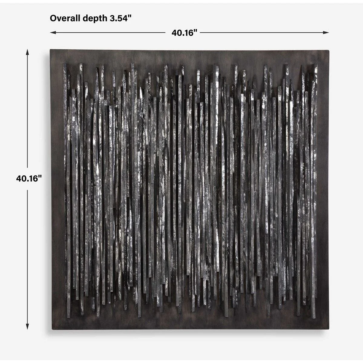 Uttermost Emerge Fossil Gray Teak Wood Wall Decor - Image 4