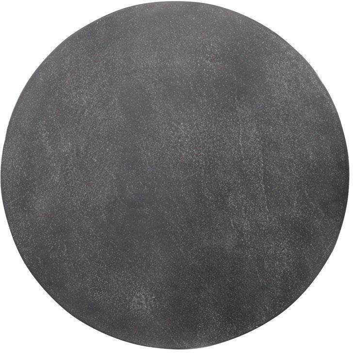 Uttermost Erik Antiqued Nickel Top With Aged Black Iron Set of 3 Modern Nesting Tables - Image 5
