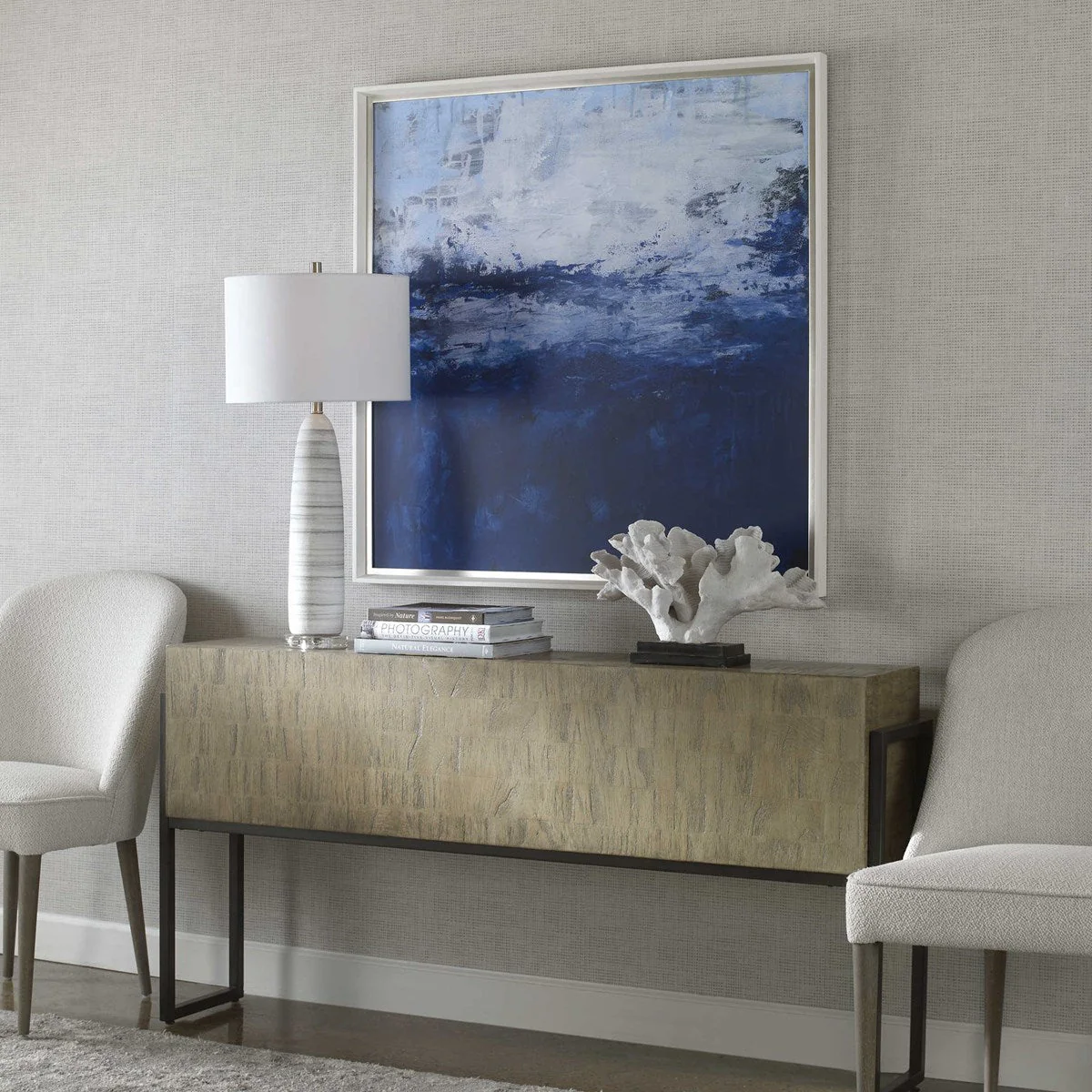 Uttermost Escape Cobalt Blue Framed Print - Image 3