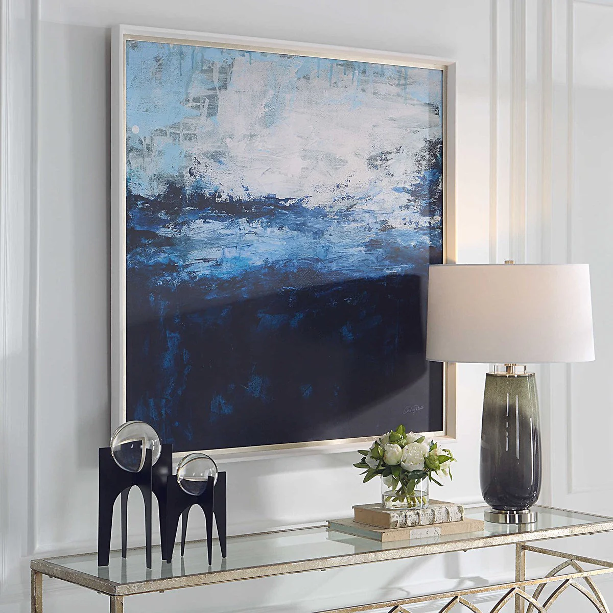 Uttermost Escape Cobalt Blue Framed Print - Image 4