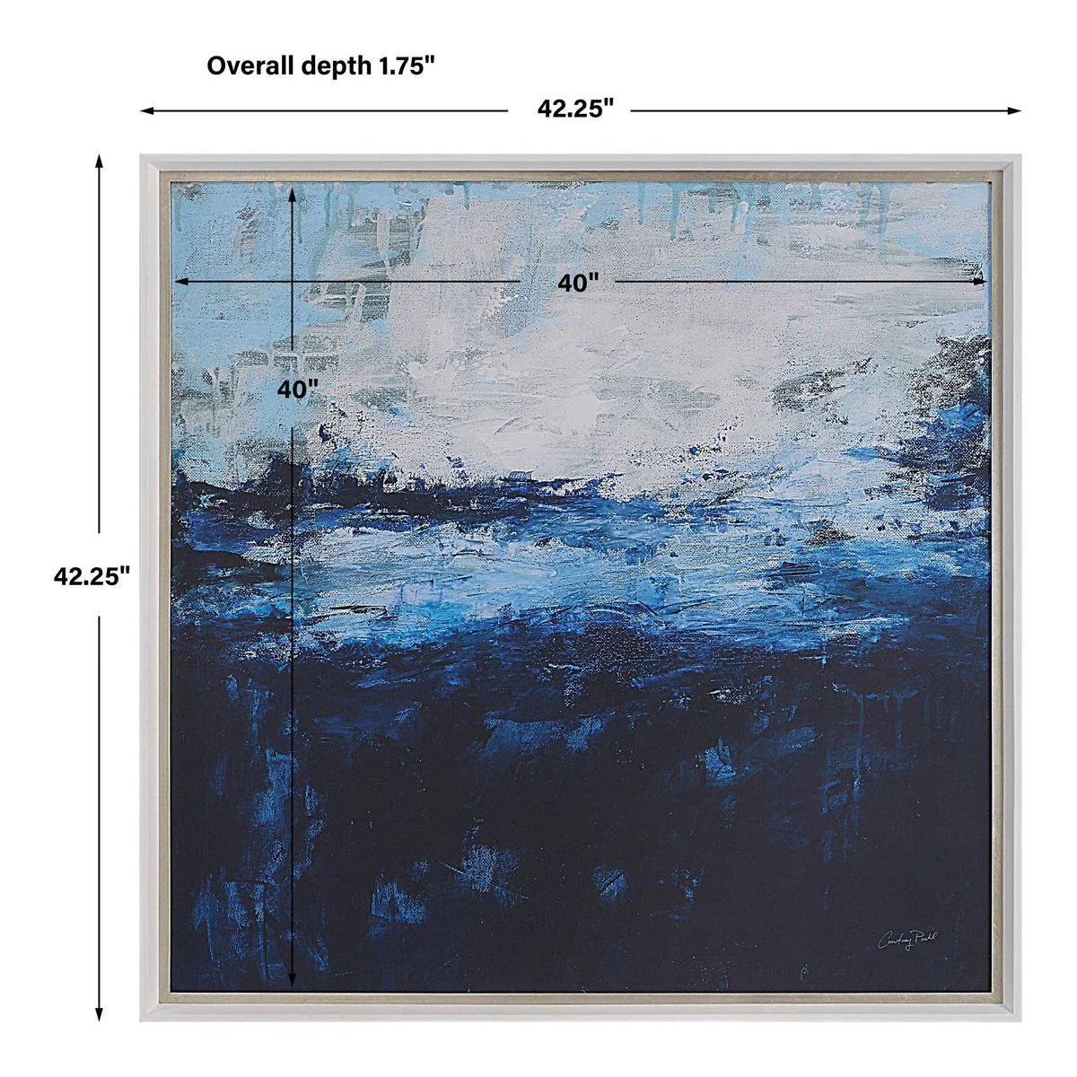 Uttermost Escape Cobalt Blue Framed Print - Image 9