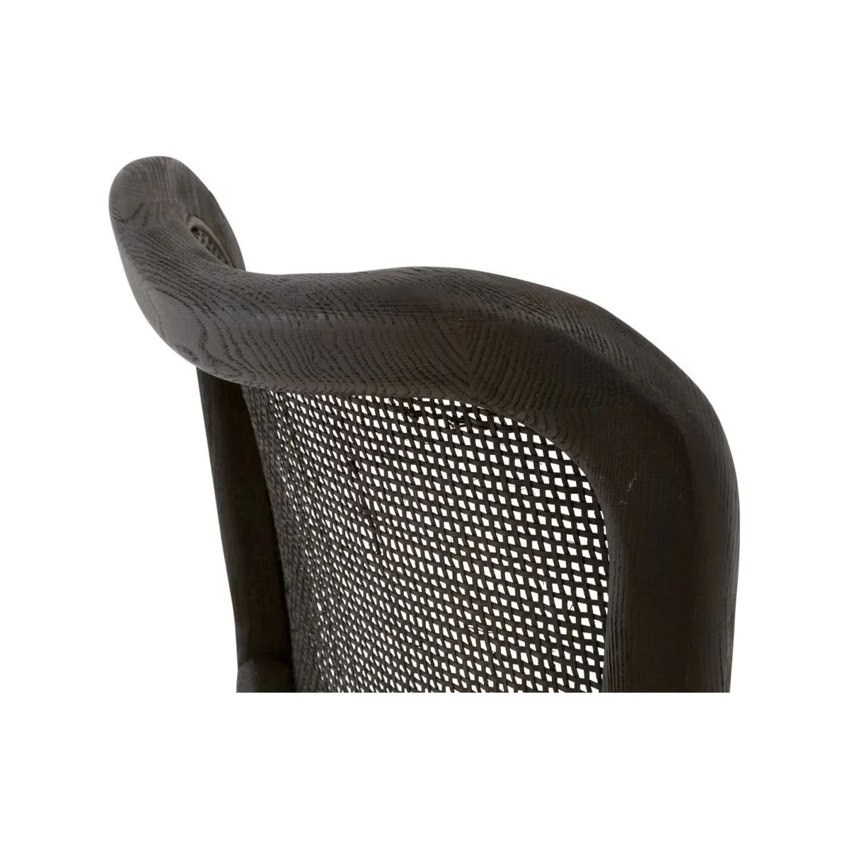 Essentials For Living Cela Counter Stool ~ Bisque With Matte Brown Oak & Matte Brown Cane Frame - Image 6