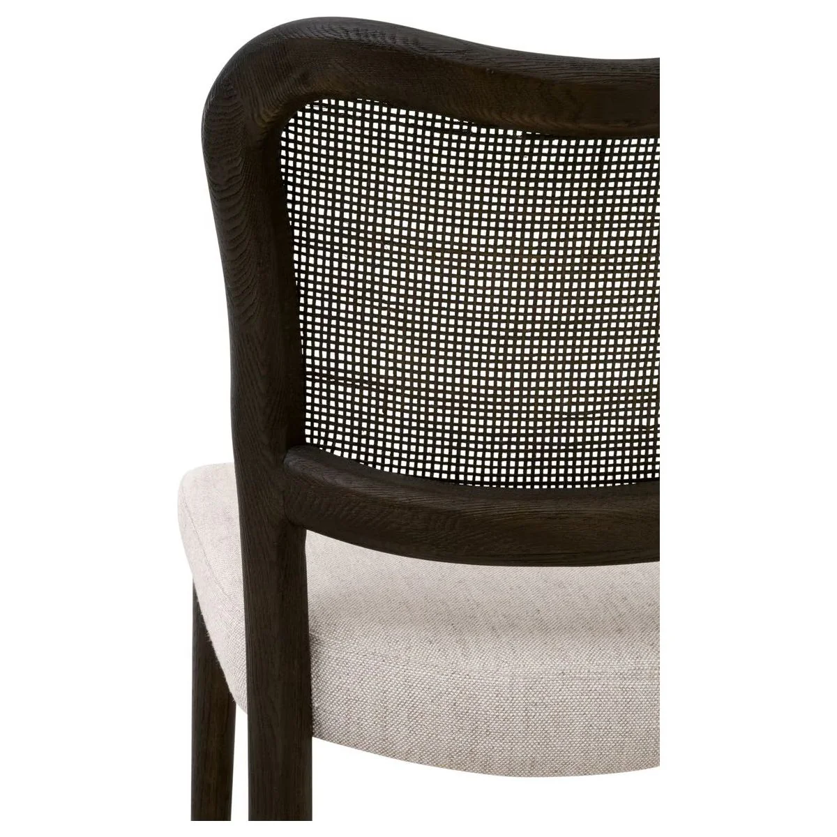 Essentials For Living Cela Counter Stool ~ Bisque With Matte Brown Oak & Matte Brown Cane Frame - Image 8