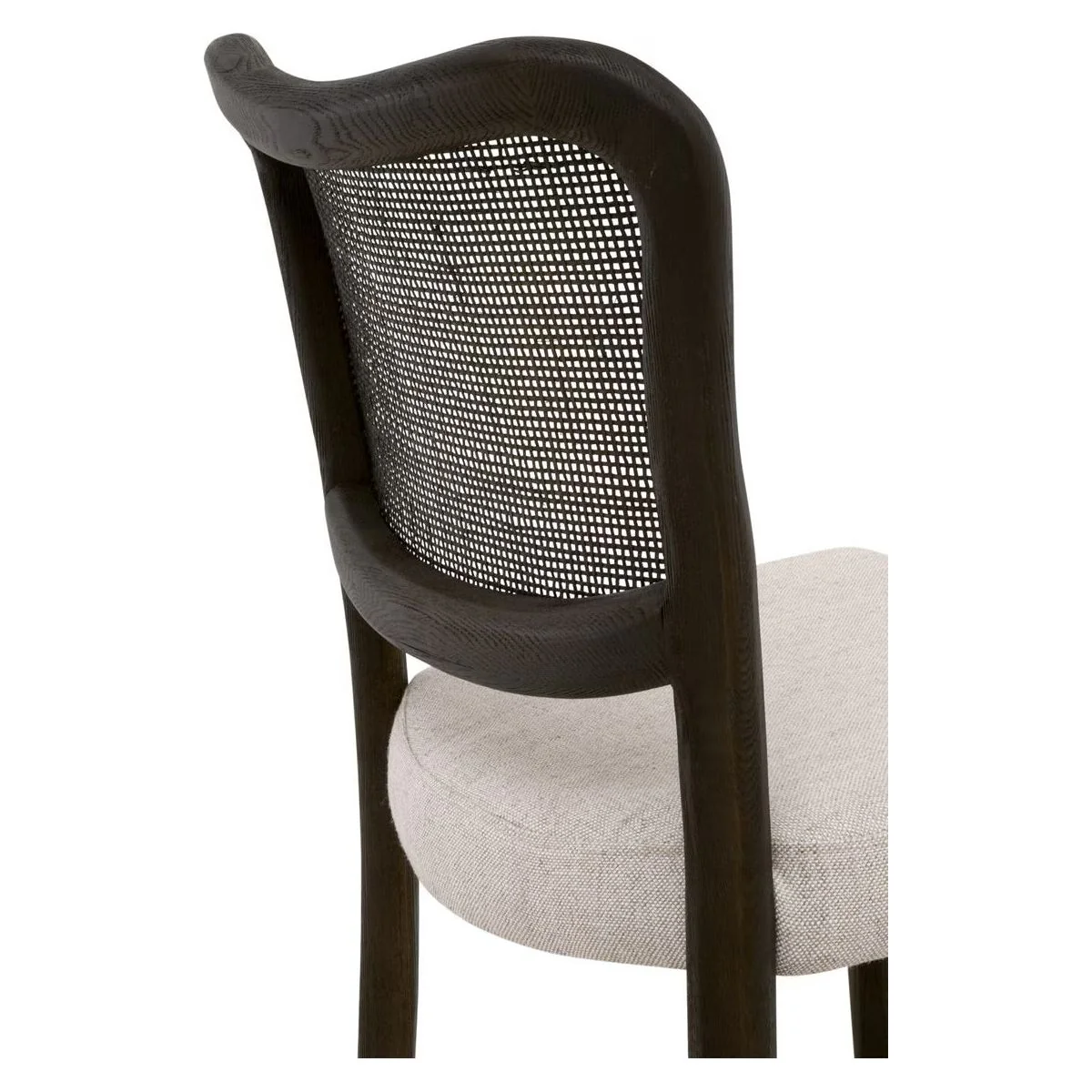 Essentials For Living Cela Counter Stool ~ Bisque With Matte Brown Oak & Matte Brown Cane Frame - Image 9