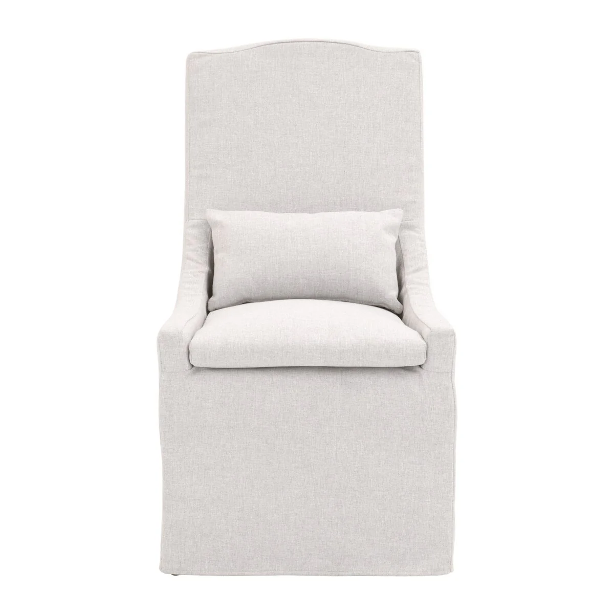 Essentials For Living Adele Outdoor Slipcover Dining Chair ~ Performance Blanca, Gray Teak