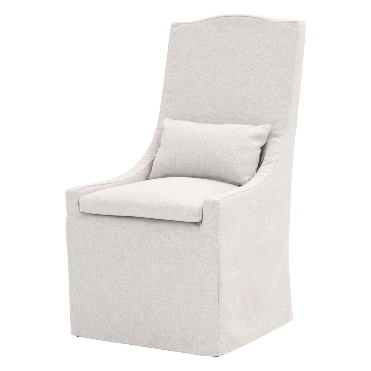 Essentials For Living Adele Outdoor Slipcover Dining Chair ~ Performance Blanca, Gray Teak - Image 2