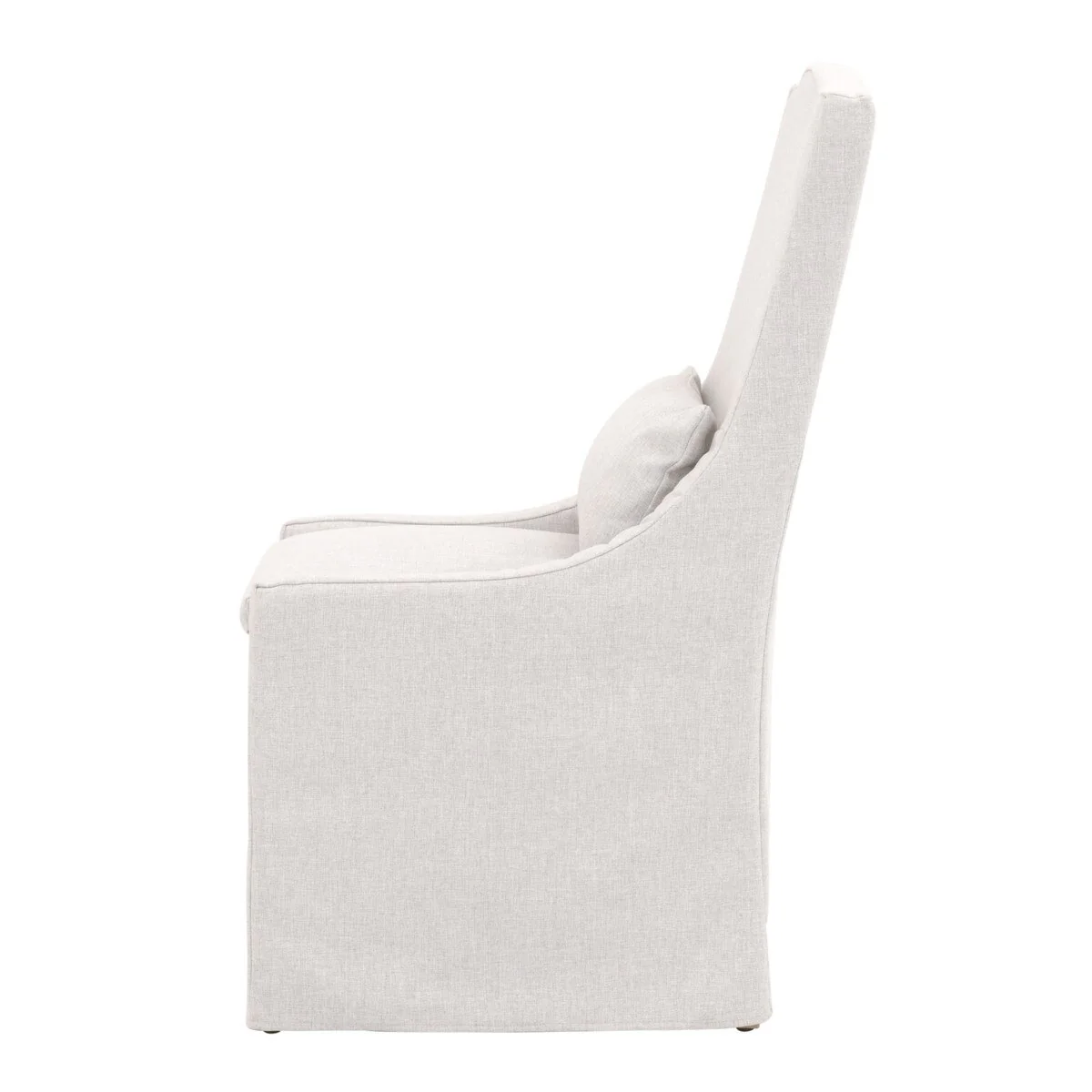 Essentials For Living Adele Outdoor Slipcover Dining Chair ~ Performance Blanca, Gray Teak - Image 3
