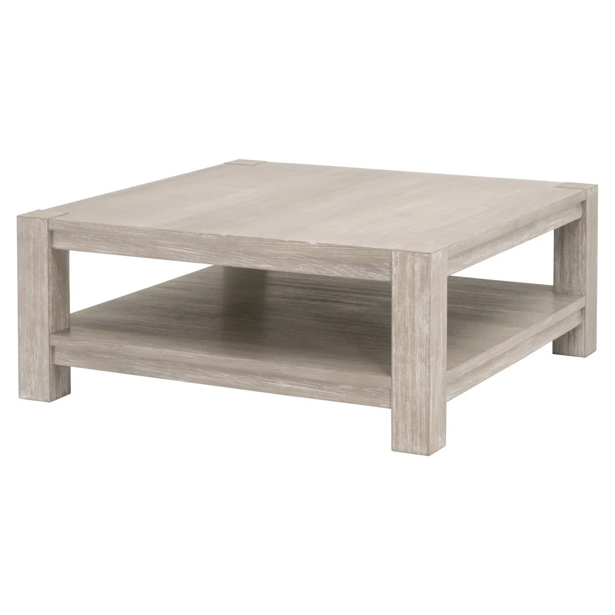 Essentials For Living Adler Square Coffee Table ~ Natural Gray Acacia - Image 2