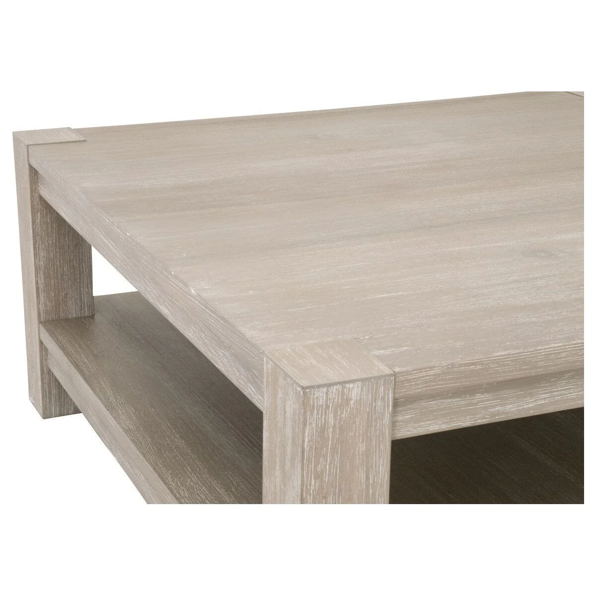Essentials For Living Adler Square Coffee Table ~ Natural Gray Acacia - Image 4