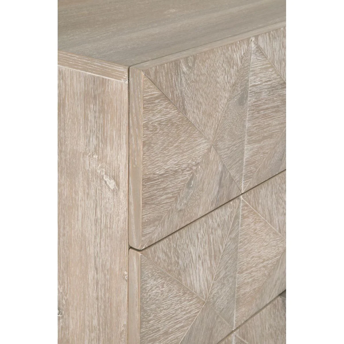 Essentials For Living Atlas 6-Drawer Double Dresser ~ Natural Gray Acacia Wood With  Brushed Stainless Steel Hardware ~ LIMITED QUANTITY! ~ 1 LEFT - Image 7
