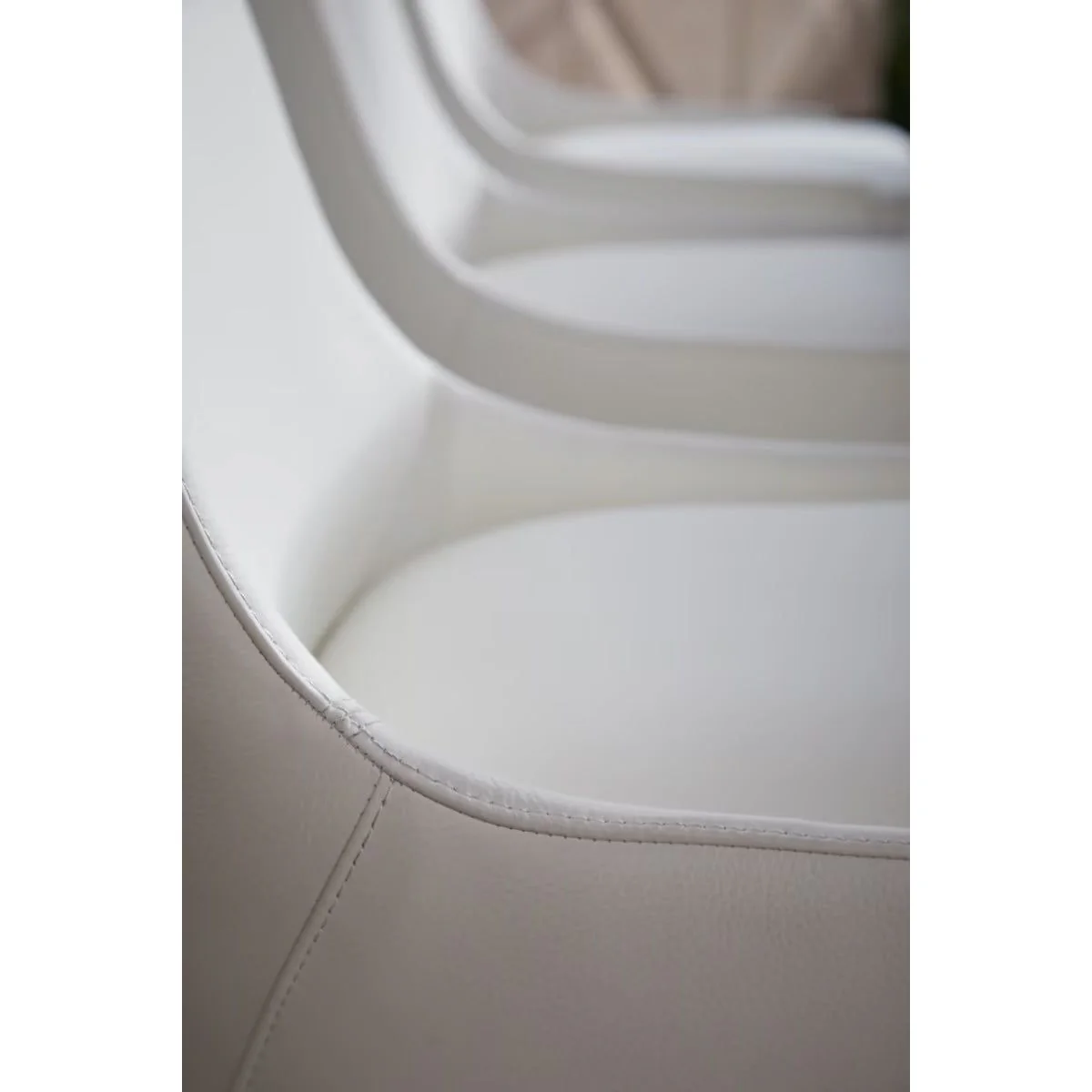 Essentials For Living Aurora Dining Chair~ Alabaster Top Grain Leather With Natural Gray Frame ~ SWEETHEART ~ LIMITED QUANTITY - Image 10