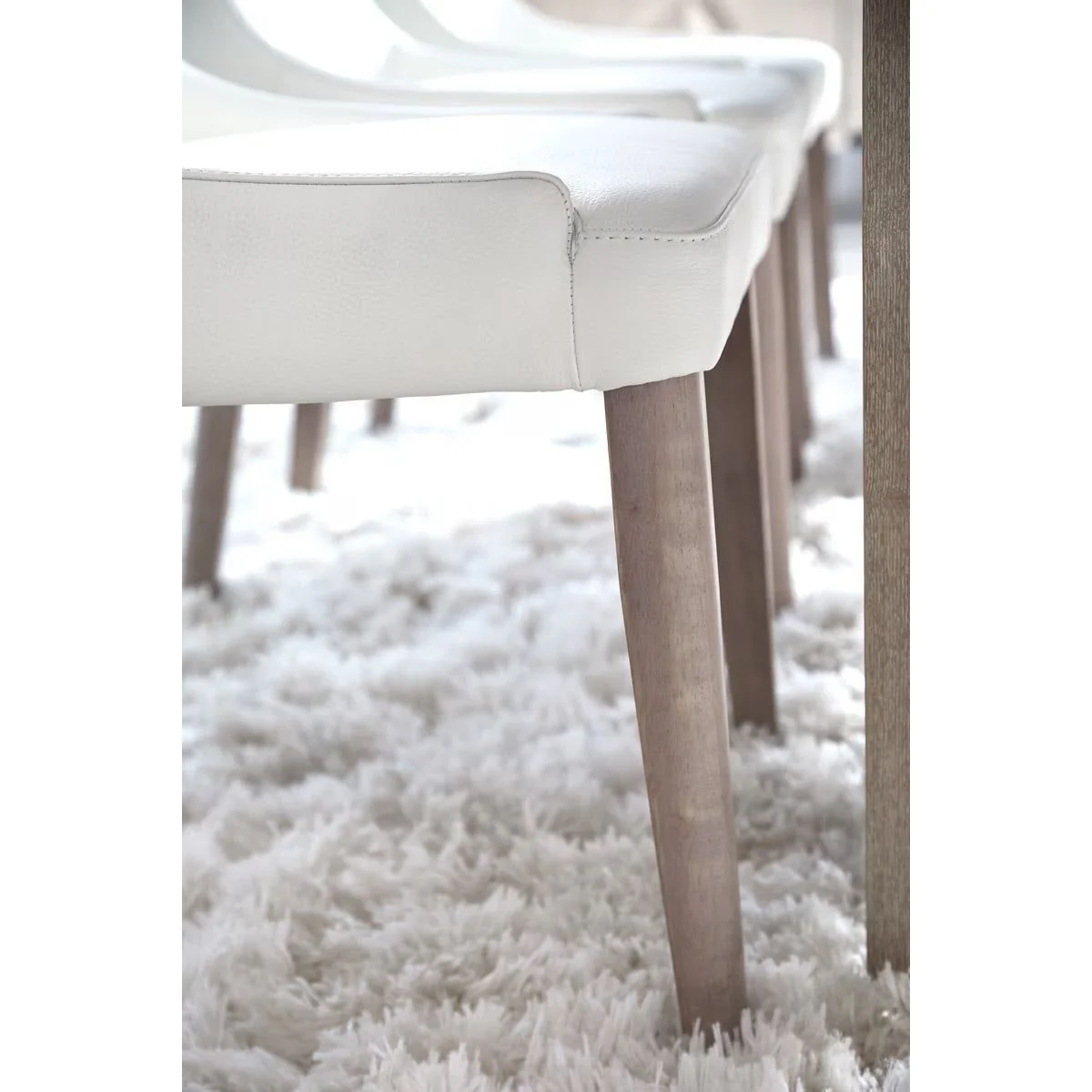 Essentials For Living Aurora Dining Chair~ Alabaster Top Grain Leather With Natural Gray Frame ~ SWEETHEART ~ LIMITED QUANTITY - Image 11