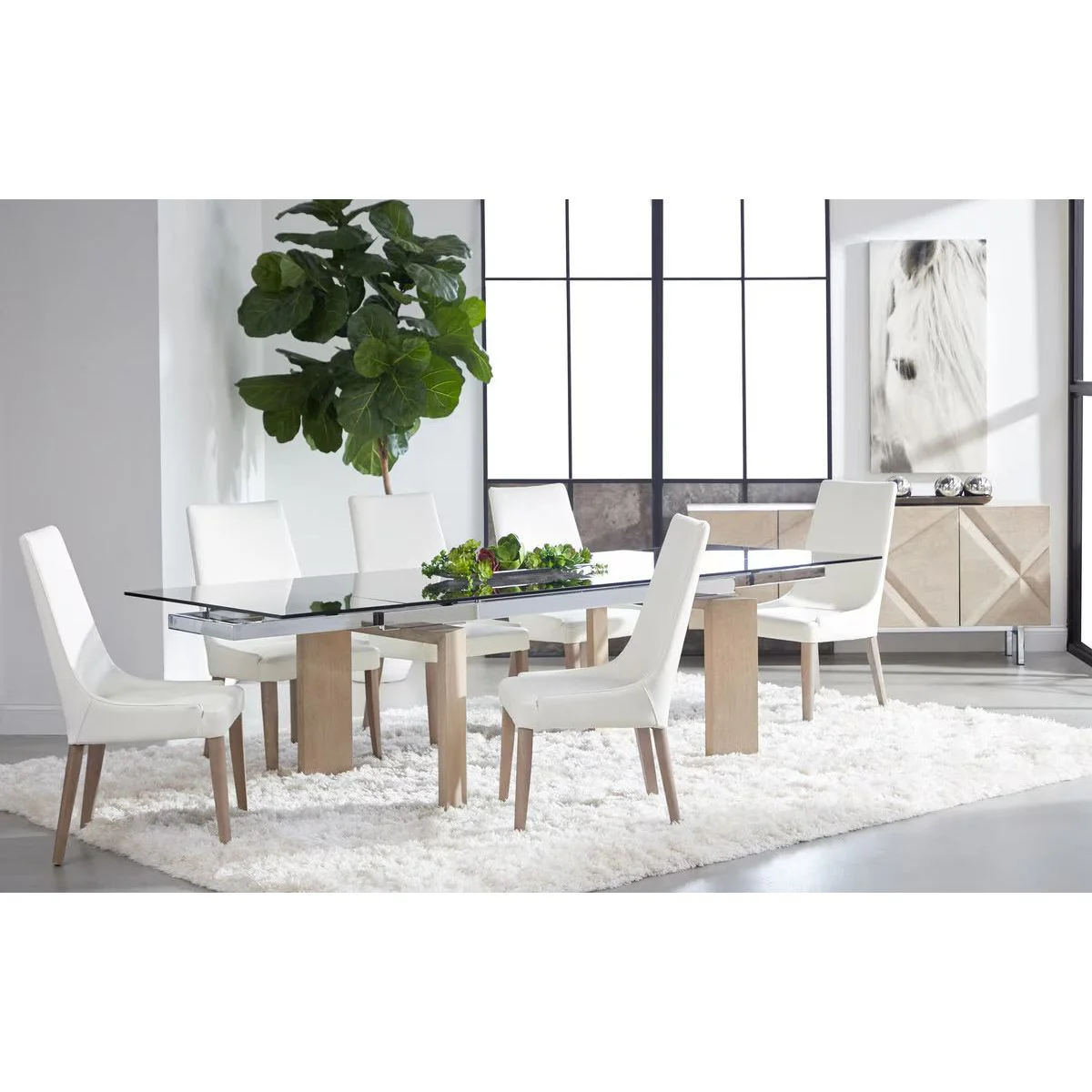 Essentials For Living Aurora Dining Chair~ Alabaster Top Grain Leather With Natural Gray Frame ~ SWEETHEART ~ LIMITED QUANTITY - Image 12