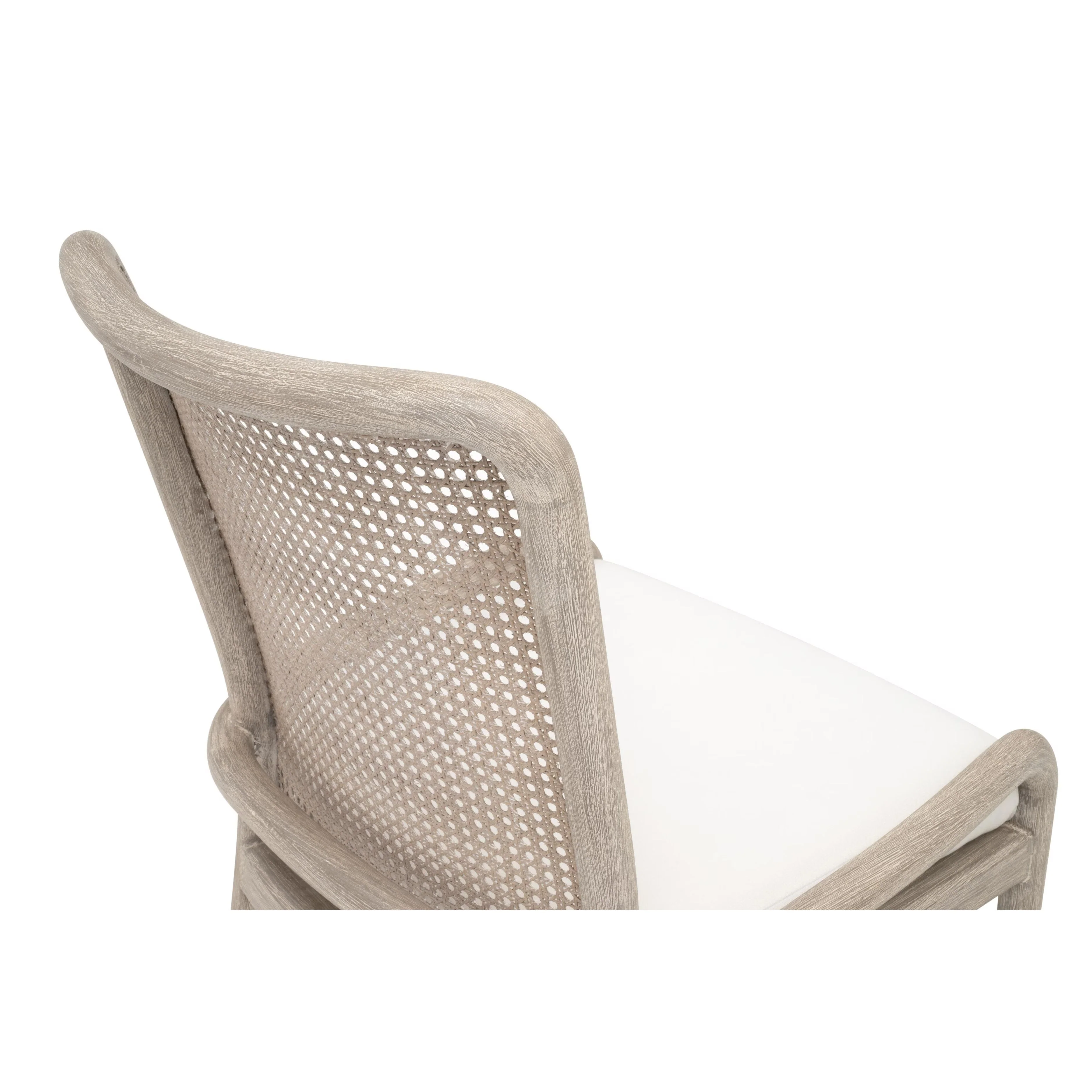 Essentials For Living Avalon Dining Chairs ~ LiveSmart Peyton Pearl With Natural Gray Mahogany And Cane ~ Set Of Two - Image 6
