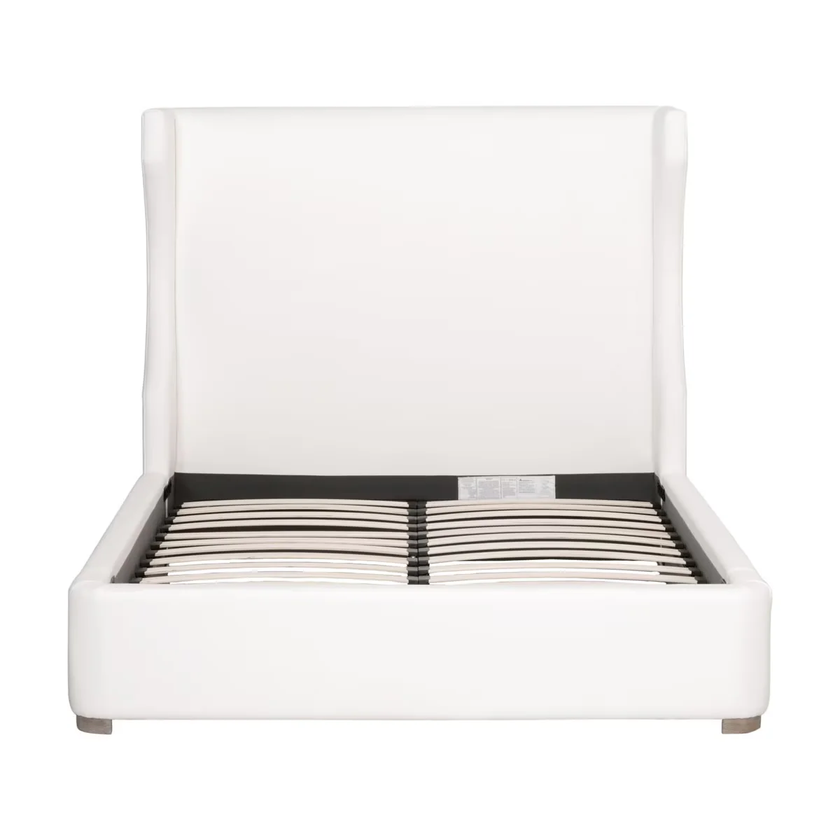 Essentials For Living Balboa Cal King Bed ~ Live Smart Peyton-Pearl Performance Fabric With Natural Gray Oak - Image 4