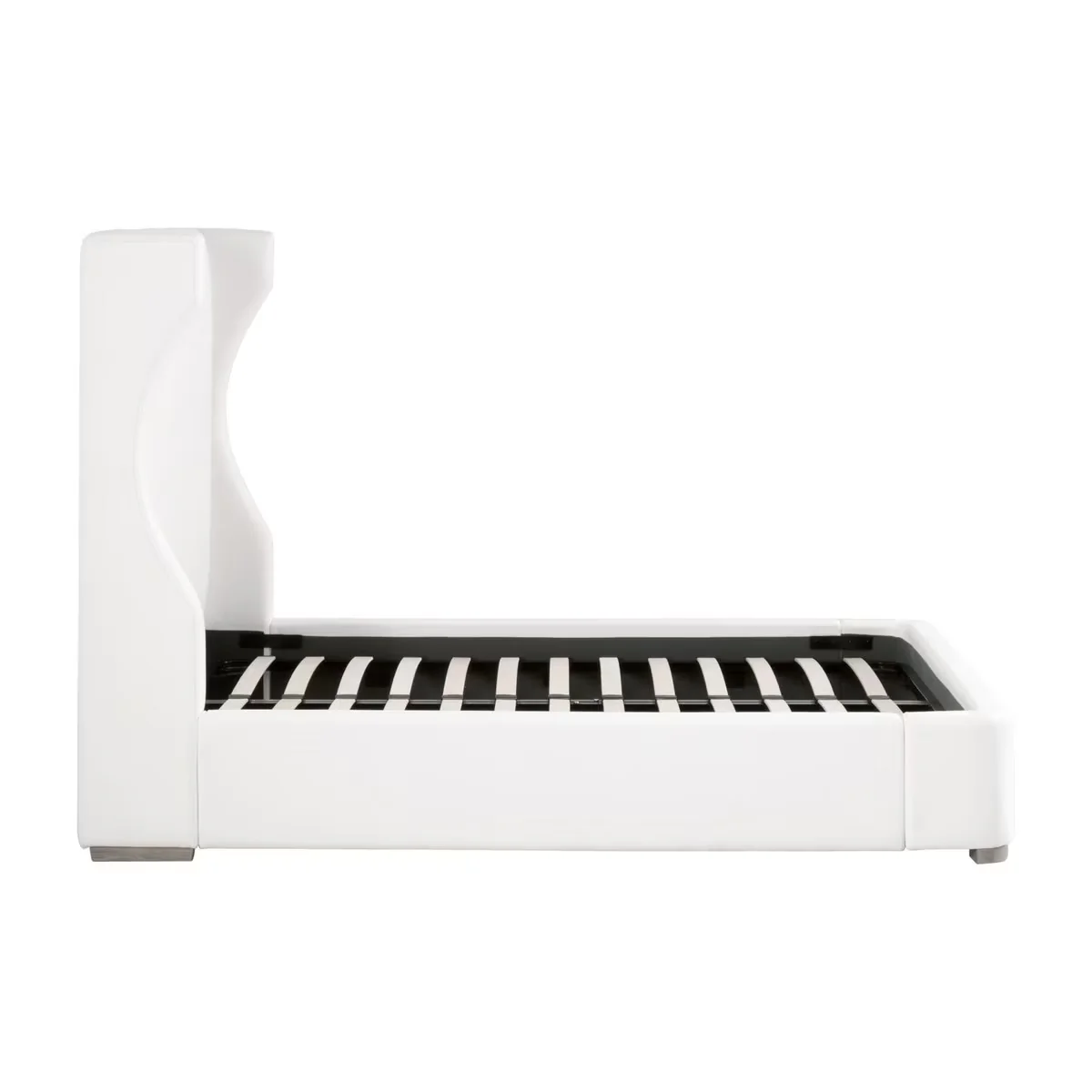 Essentials For Living Balboa Queen Bed ~ Live Smart Peyton-Pearl Performance Fabric With Natural Gray Oak - Image 6