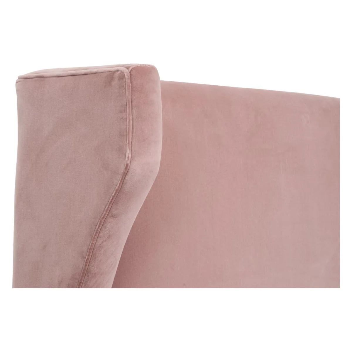 Essentials For Living Balboa Twin Bed ~ Petal Velvet Fabric With Natural Gray Oak - Image 6