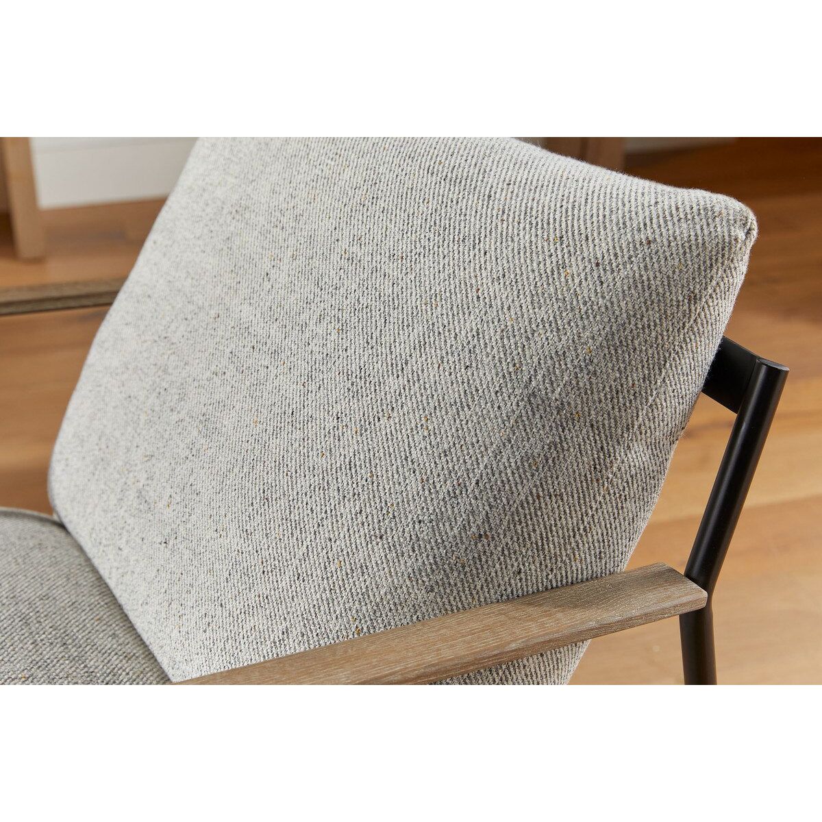 Essentials For Living Brando Club Chair~ Howell Natural, Chestnut Top Grain Leather, Natural Gray Oak With Black Iron - Image 10