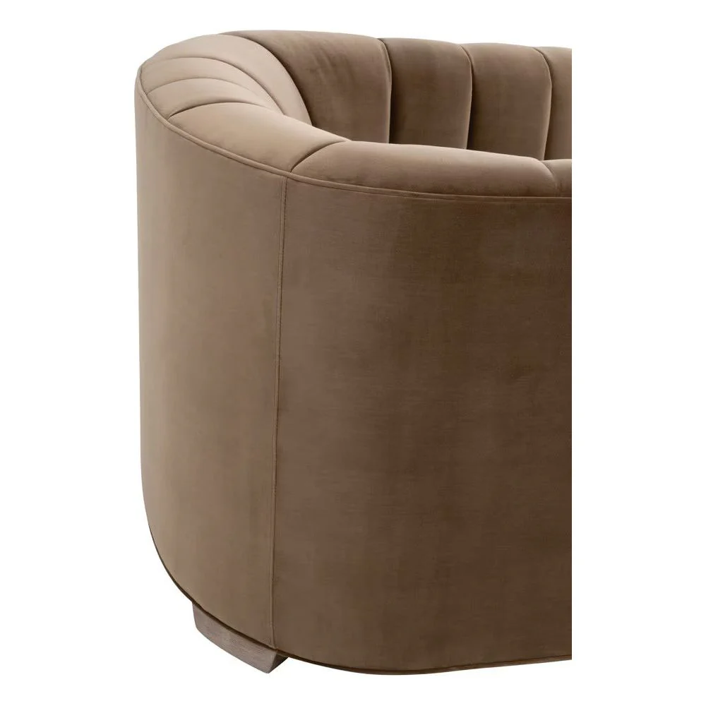 Essentials For Living Bronx Channel Back Sofa Chair ~ Caramel Velvet - Image 7